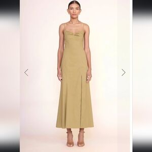 Staud Nataly dress in Khaki green - NWT